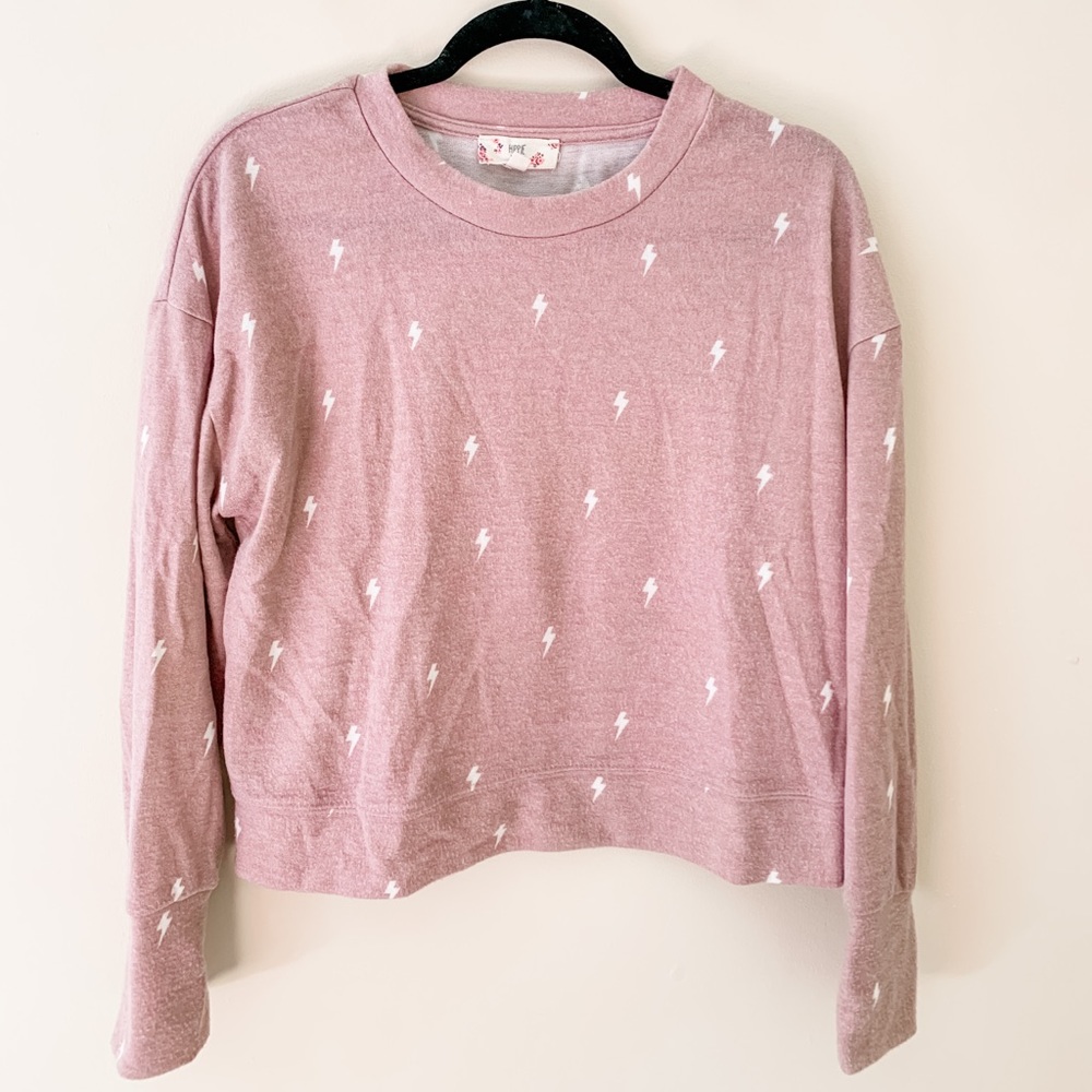 Hippie Rose Lightning Bolt Sweater